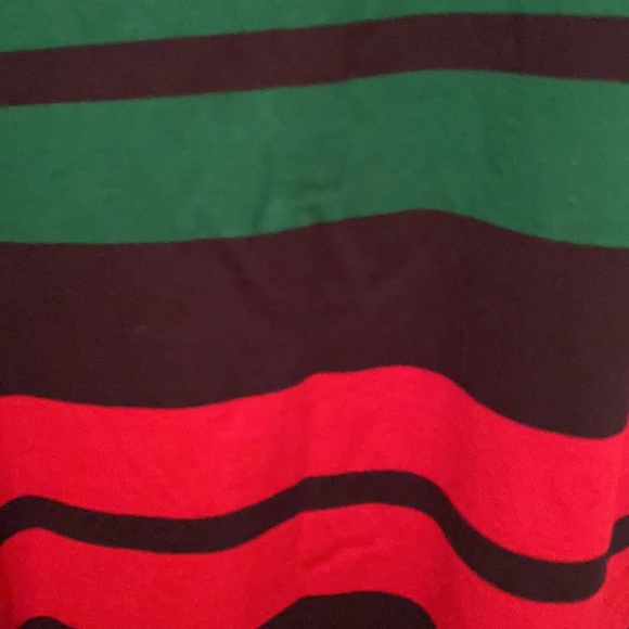 NWT SLAMMER by MUNSINGWEAR HIGH END MENS SHOP - WHITE COLLAR STRIPE LS POLO - Picture 7 of 9